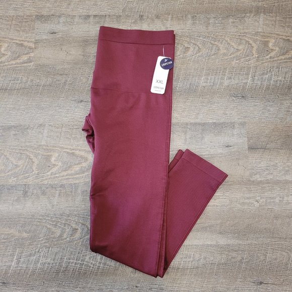 Shapermint Burgundy Leggings - Picture 3 of 9